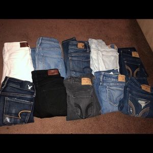 10 pairs of jeans